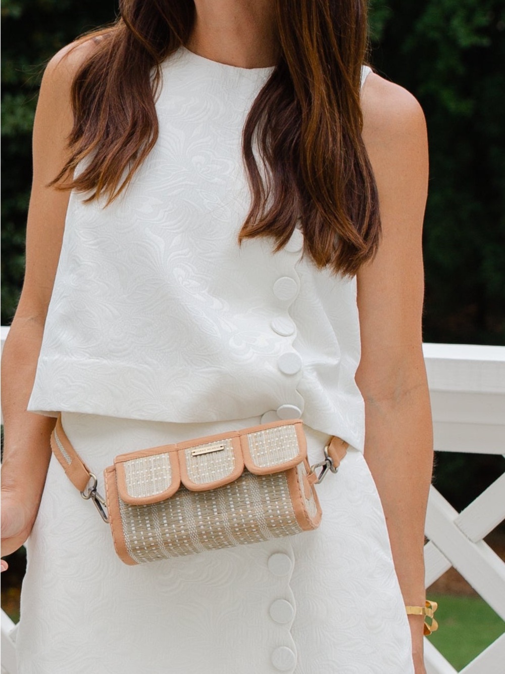 Lorna Murray Scallop Belt Bag with Removable Strap.